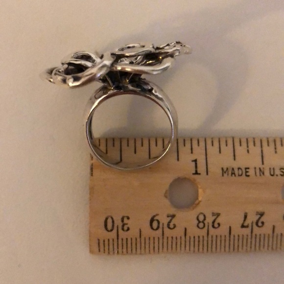 Silpada R2784 Sterling Silver Flower Power Ring 6 1960's Mod - Picture 6 of 6